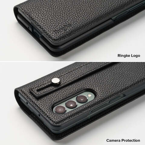 Ringke - Κάλυμμα θήκης Samsung Galaxy Z Fold 3 - Folio Signature EZ Strap- Μαύρο
