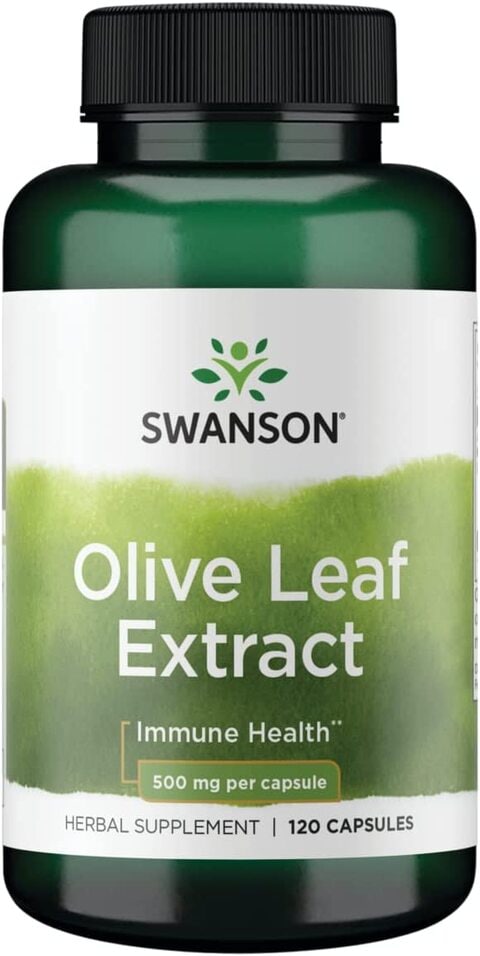 Swanson Herbs Olive Leaf Extract 500Mg, 120 Capsules