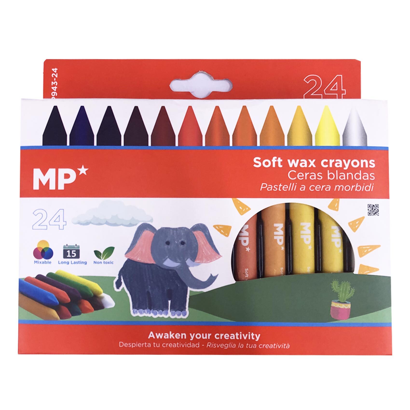 MP - Ceras Plásticas KIDS 12 / 18 / 24 colores