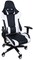 LANNY White Black Gaming Chair High Back Computer Chair JLT2022 Chrome Desk Chair PC Racing Executive Ergonomic Adjustable Swivel Task Chair and Lumbar Support