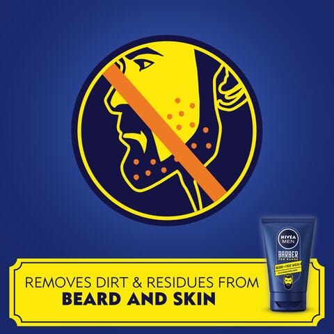 Nivea Men Barber Pro Range Beard And Face Cleansing Wash 100ml