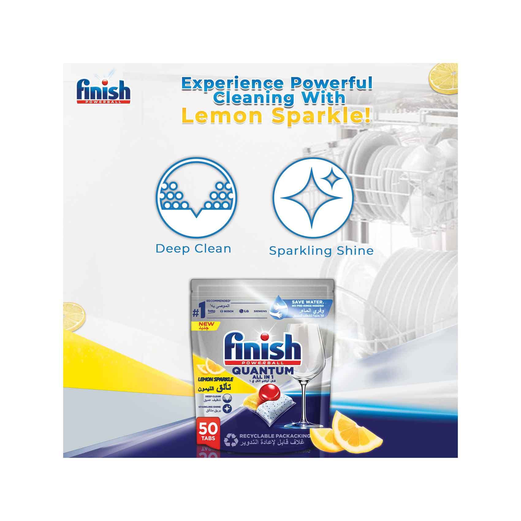 Finish Ultimate Plus All in 1 Lemon Sparkle 56 Tabs