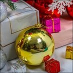 اشتري YATAI Pack Of 3 Festival Baubles Holiday Tree Decoration Ball Ornaments Shatterproof Balls For Festival Hanging Seasonal Decor Festival Holiday Decoration - Shiny, Matte, Glitter Baubles (Silver) في الامارات