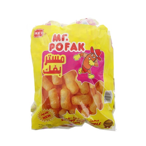 NFI Mr. Pofak Cheese Corn Curls 15g Pack of 40