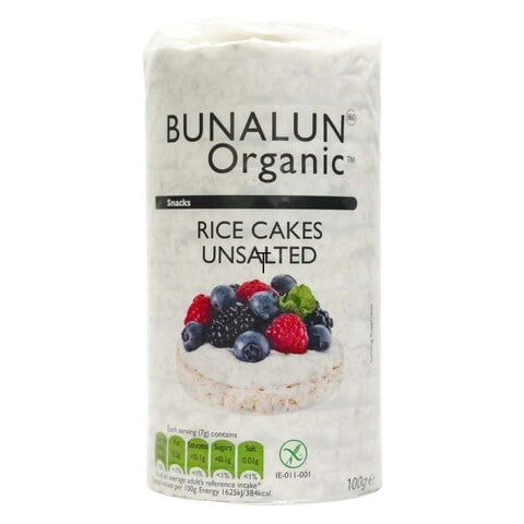 Bunalun Organic Rice Cakes Unsalted 100g