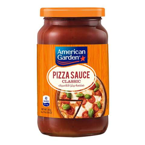 American Garden Pizza Sauce Classic Glass Jar Gluten-Free Dairy-Free 397g