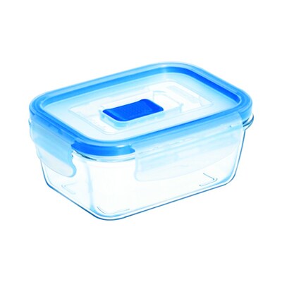 Luminarc Pure Box Active 6-Piece Food Storage Rectangle 5.1 Cup Set, Container, Clear