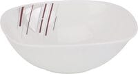 Royalford 9&quot; Opalware Serving White Bowl Floral Print Rf11243 Non-Toxic And Hygienic Food-Grade Material Dishwasher And Freezer Safe Serveware Dinnerware