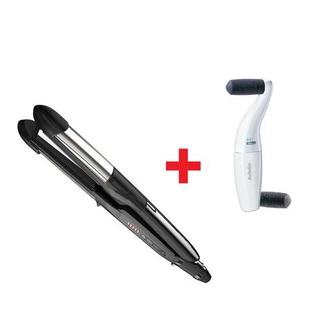 Babyliss Bundle Hair Starightener ST495+ Electronic Foot File H700