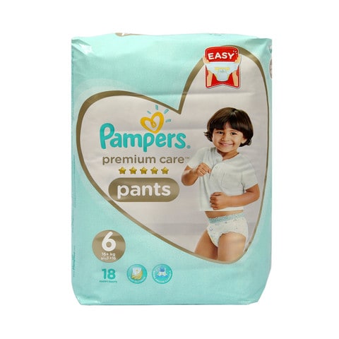 Pampers Premium Care Diaper Pants Extra Large Size 6 16+kg 18 Count