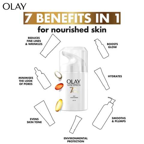 Olay Total Effects 7-In-1 Anti-Ageing Day Moisturiser SPF15 50ml