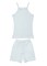 Camisole And Short Underwear Girls Set Perforated Cotton 100% White ( 1-2 Years )