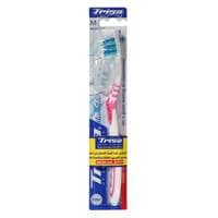 Trisa Flexible Medium Toothbrush With Travel Cap Multicolour