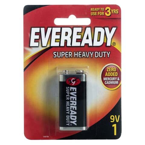 Eveready Super Heavy Duty Battery 1222 9V Black