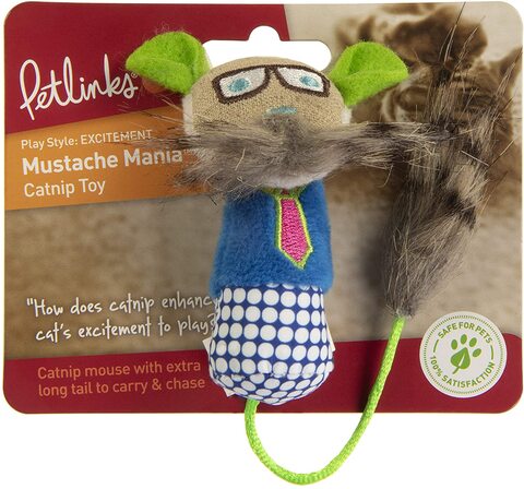 Petlinks® Mustache Mania™ Catnip Cat Toy