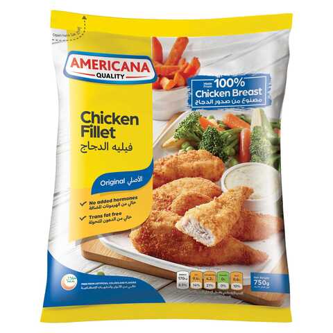 اشتري أمريكانا شرائح الدجاج بالبقسماط 750 غرام في الامارات