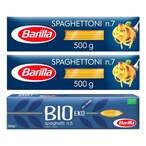 اشتري Barilla Spaghettoni No 7 Pasta 500g Pack of 2 With Bio Spaghetti No 5 Pasta 500g في الامارات
