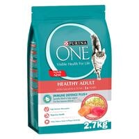 Purina One Healthy Adult Dry Cat Food With Salmon And Tuna 2.7kg