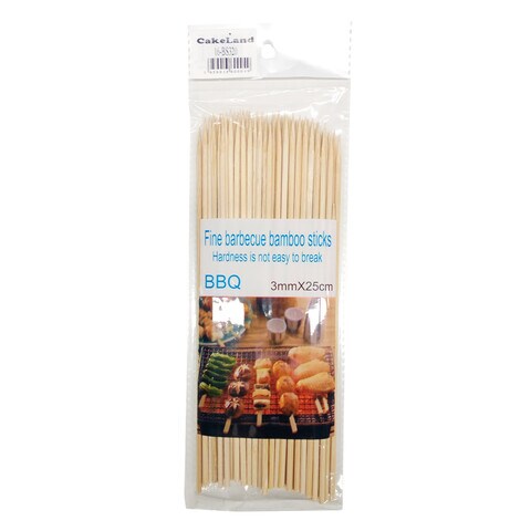 Cake Land 5524/2 Barbecue Bamboo Skewers 3mmx25cm