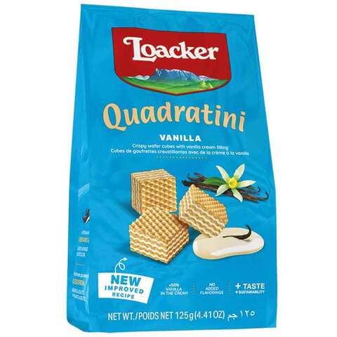Loacker Wafer Quadratini Vanilla 125 Gram