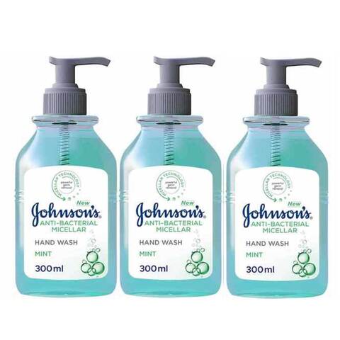 اشتري Johnsons Hand Wash Mint 300mlx3 في الامارات