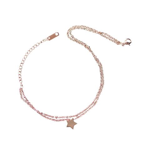 Aiwanto Anklet Rose Gold Ankle Chain