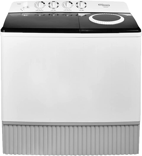 Super General 20 Kg Twin-Tub Semi-Automatic Washing Machine, White/Black, Efficient Top-Load Washer With Lint Filter, Spin-Dry, SGW-2056, 1 Year Warranty
