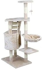 Buy Generic Meetion Pet Cat Scratching Post Tree Scratch Tower Activity Kitten Toy Centre Climbing (Beige) in UAE