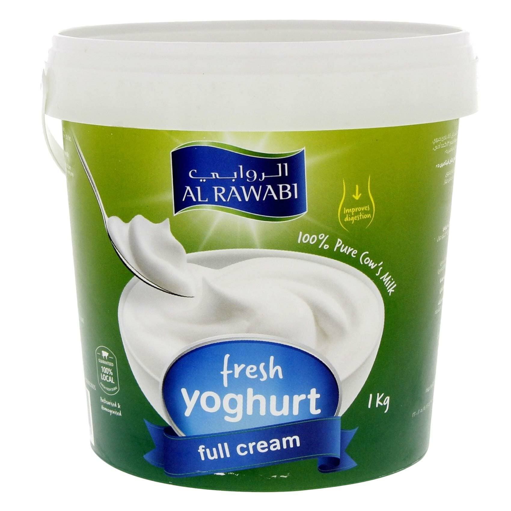 Buy Al Rawabi Full Cream Fresh Yoghurt 1kg Online Shop Fresh Food on