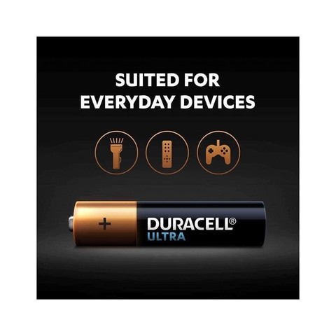 Duracell AAA Alkaline Battery 1.5V Black 8 Battery