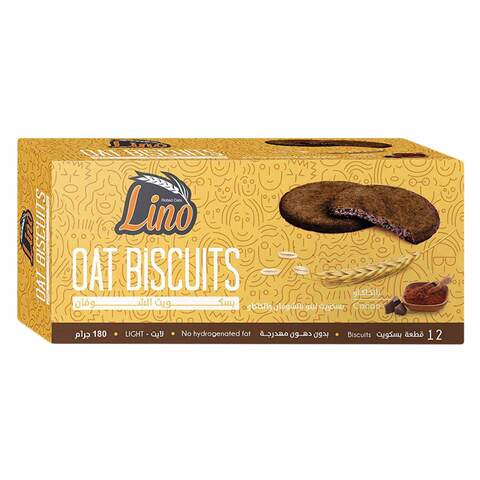Buy Lino Oat Biscuits With Cocoa - 180 Gram in Egypt