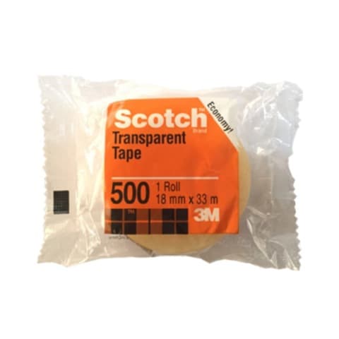 3M Scotch Transparent Tape 500, 18mm x 33m