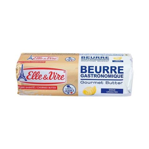 Elle &amp; Vire Gastronomique Gourmet Butter Unsalted 250g