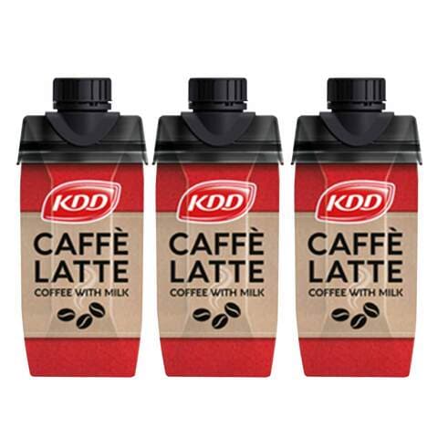 Kdd كافي لاتيه قهوة بالحليب 250 ملل× حزمة 3