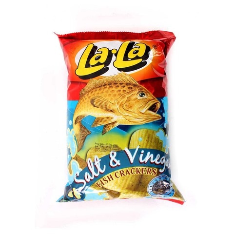 Lala Fish Crackers Salt &amp; Vinegar 100g