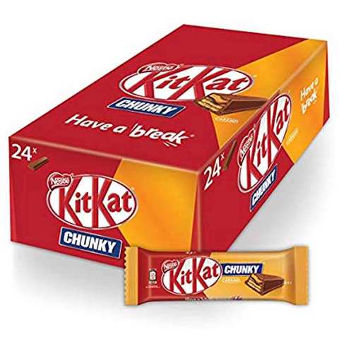 Nestle Kit Kat Chocolate Chunky Caramel 52.5 Gram 24 Pieces