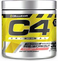 Cellucor C4 Original Pre Workout Powder Energy Drink Supplement For Men &amp; Women With Creatine, Caffeine, Nitric Oxide Booster, Citrulline &amp; Beta Alanine, Cherry Limeade, 30 Servings