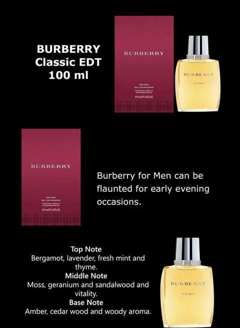 Burberry classic eau on sale de toilette 100 ml