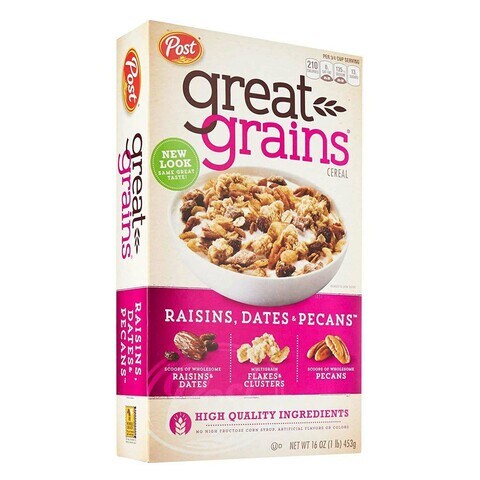 Post Great Grains Raisins Dates And Pecans Cereal 453g