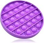 اشتري Joyway Push Pop Bubble Sensory Fidget Toy, Autism Special Needs Stress Reliever, Squeeze Sensory Toy, Silicone Stress Reliever Toy, Round (Purple) في الامارات