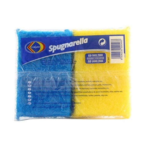 Corazzi Spugnarella No Scratch Sponge For Stainless Steel &times;2