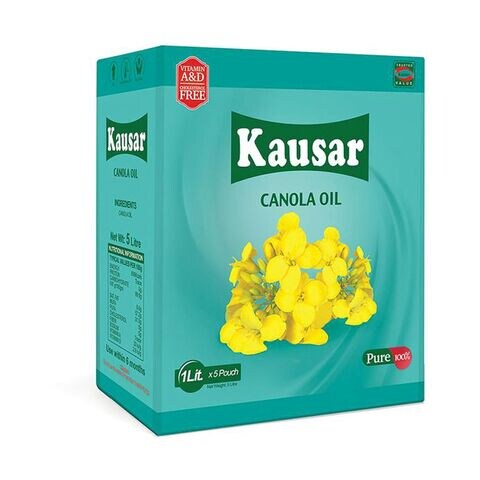 Buy Kausar Canola Oil 1 lt (Pack of 5) Online | Carrefour Pakistan