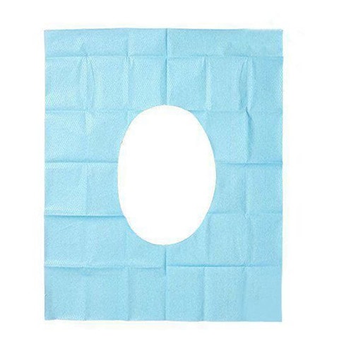 Better Look 60-Piece Disposable Toilet Seat Cover Set Blue