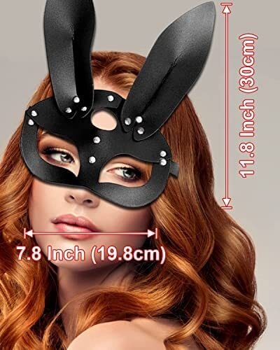 Makingtec Cat Mask For Women, Masquerade Mask For Women Bunny Mask Cat Face Mask For Night Club Cosplay Costume Accessory