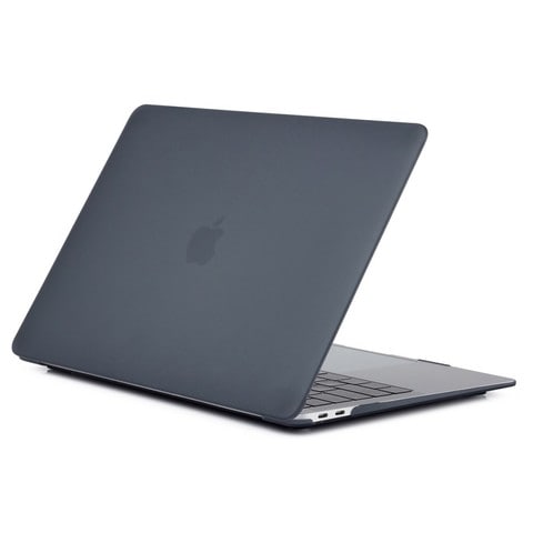 Ozone - Rubberized Frosted Case For Macbook Air 13-inch with Retina Display (A1932) Protective Hard MacBook Cover - Black