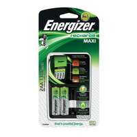 Energizer ACCU Recharge MAXI AA Batteries (1300mAh) - Pack of 2 with Charger