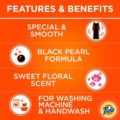 Tide Abaya Automatic Liquid Detergent with Essence of Downy 1.85L