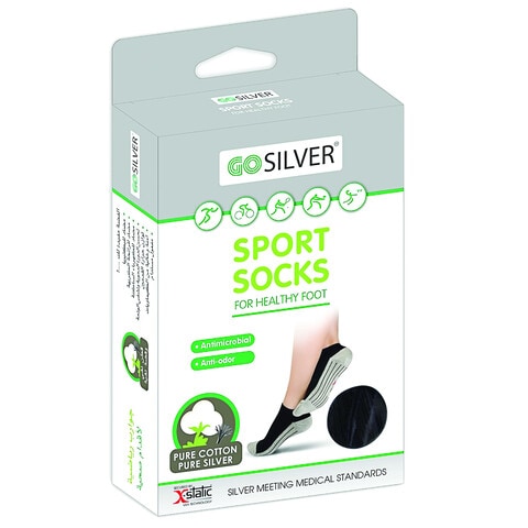 Go Silver Sport Socks Black 35/38