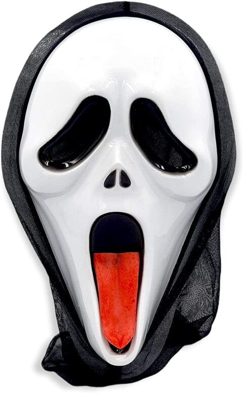 Buy Party Time 1 Piece White Ghost Mask Scary Scream Mask Halloween Mask  Costume Props and Decorations (* H 12.5 x W 8 INCHES) Online - Shop Home &  Garden on Carrefour UAE