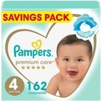 Buy Pampers Premium Care Taped Baby Diapers Size 4 (9-14kg) 162 Diapers in UAE